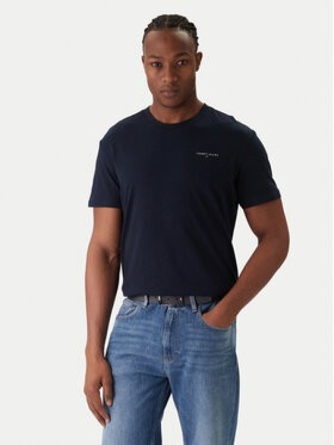 Tommy Jeans Komplet t-shirtów Linear DM0DM22316 Czarny Slim Fit