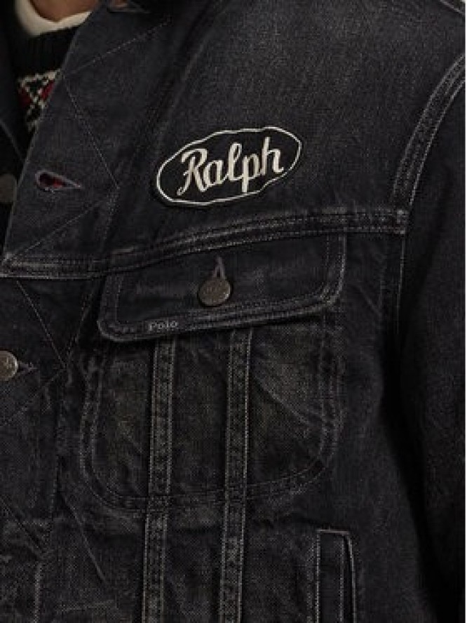Polo Ralph Lauren Kurtka jeansowa 710956616001 Czarny Regular Fit
