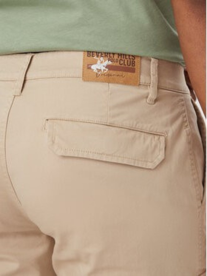 Beverly Hills Polo Club Szorty materiałowe P-SS26M-B476381 Beżowy Regular Fit