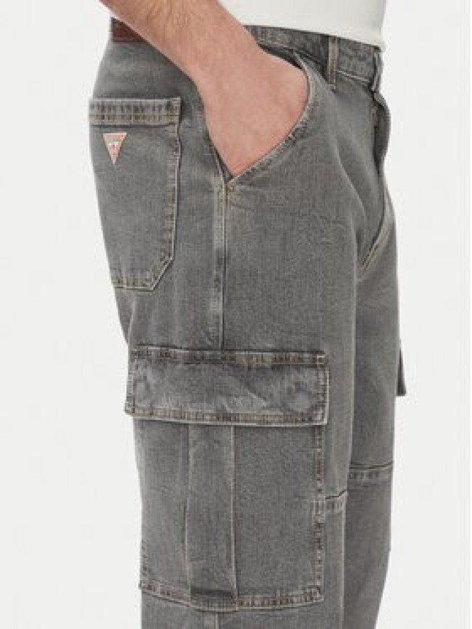 Guess Jeans Jeansy M5GA88D5LW2 Szary Relaxed Fit