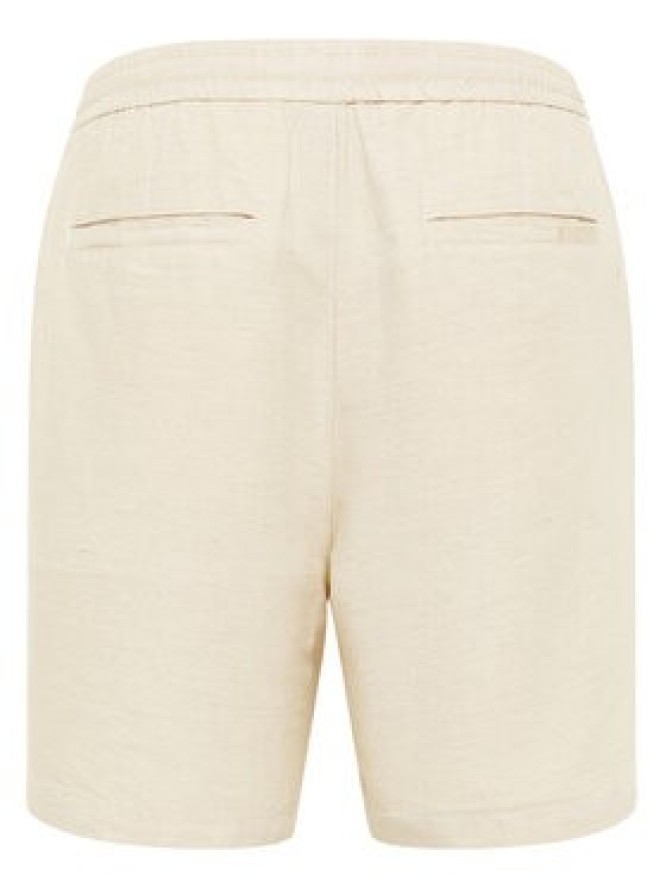 Mustang Szorty materiałowe Linen 1016459 Écru Loose Fit