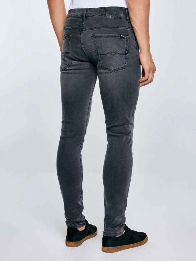 Jeansy męskie skinny szare Deric 893