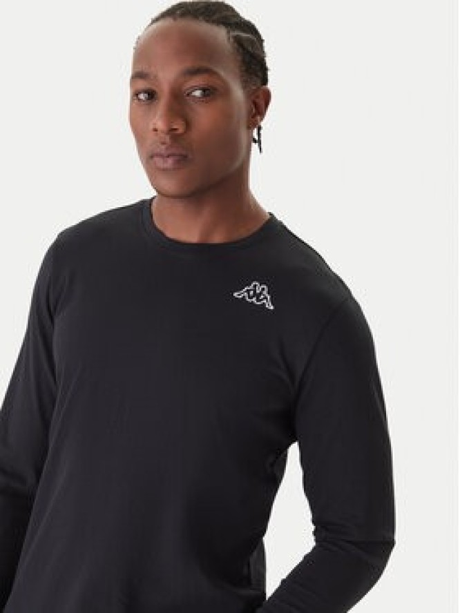 Kappa Komplet longsleeve Logo Saro 37216LW Czarny Regular Fit