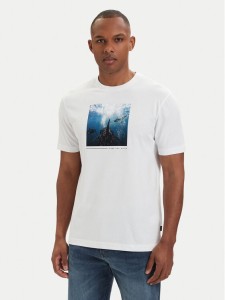 BOSS T-Shirt Creature 50561861 Kremowy Regular Fit