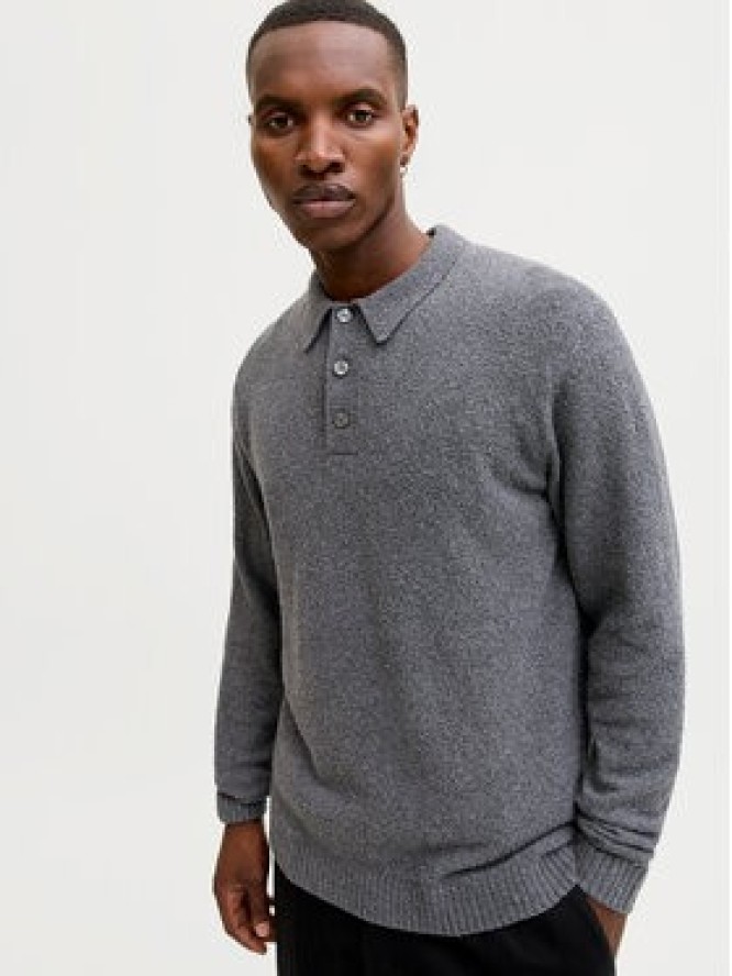 Jack & Jones Sweter Maverick 12286144 Szary Regular Fit