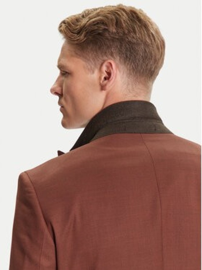 BOSS Garnitur H-Huge 50546080 Brązowy Slim Fit