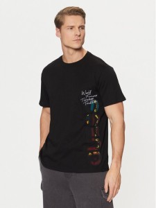 Guess T-Shirt M5RI01 KCHA1 Czarny Regular Fit