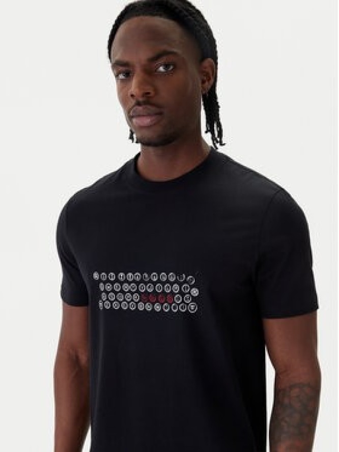 HUGO T-Shirt Deyss 50553755 Czarny Regular Fit