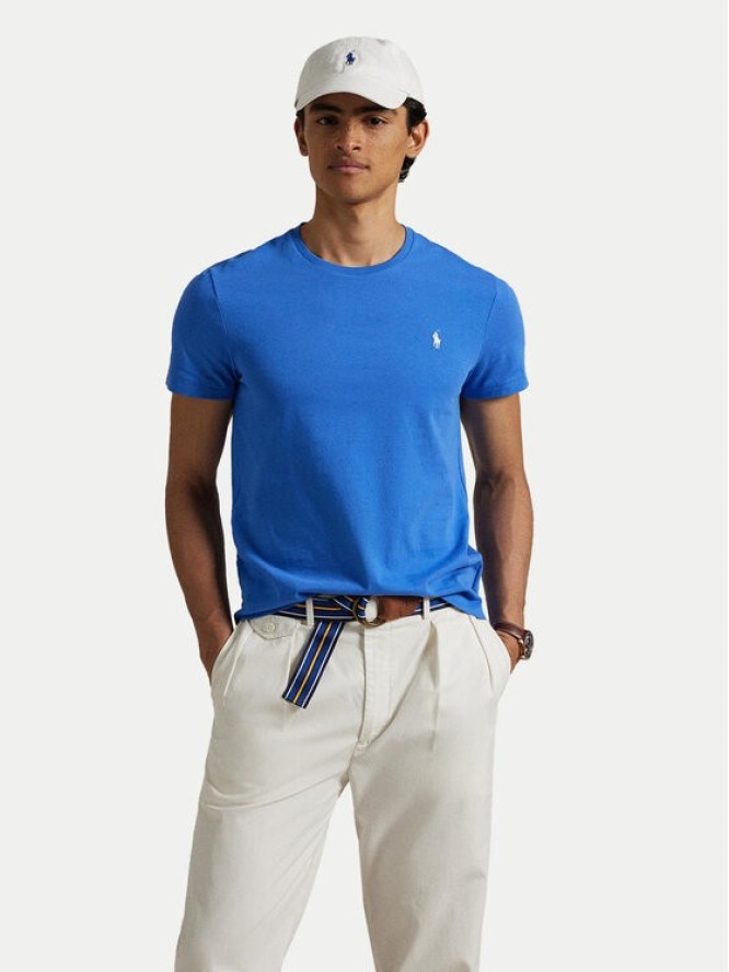 Polo Ralph Lauren T-Shirt 710671438411 Niebieski Slim Fit