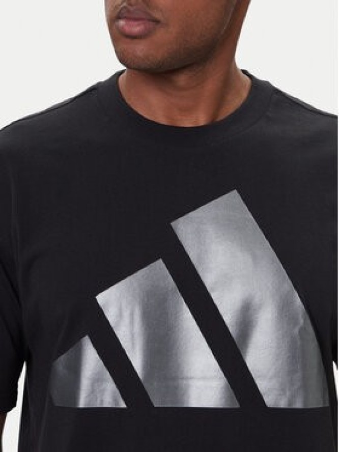 adidas T-Shirt JM1709 Czarny Loose Fit