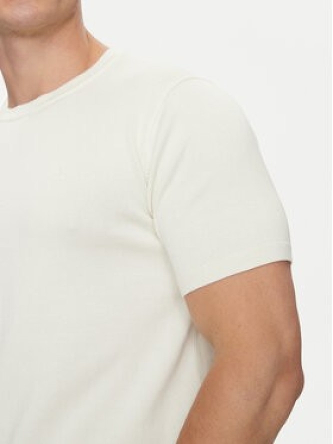 Calvin Klein T-Shirt K10K114485 Écru Regular Fit