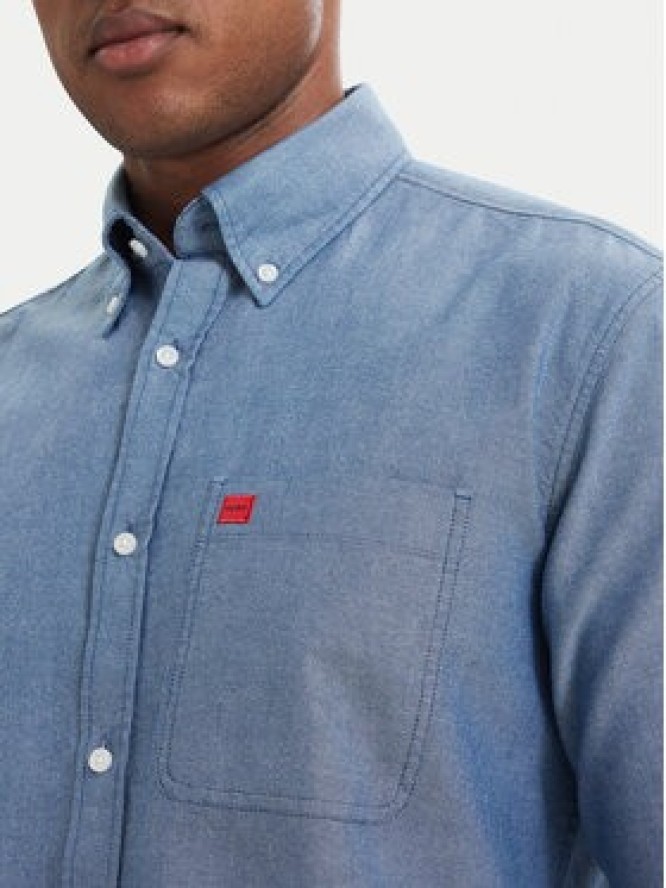 HUGO Koszula Evito 50479302 Niebieski Slim Fit