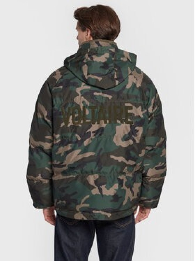 Zadig & Voltaire Kurtka zimowa Bristol Technical Poly WMOW00331 Zielony Relaxed Fit