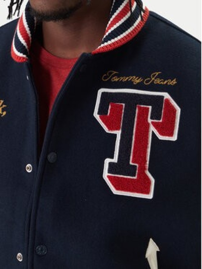 Tommy Jeans Kurtka bomber Varsity DM0DM22729 Granatowy Regular Fit