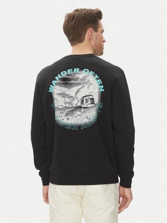 Hunter Bluza May HARM0058251 Czarny Relaxed Fit