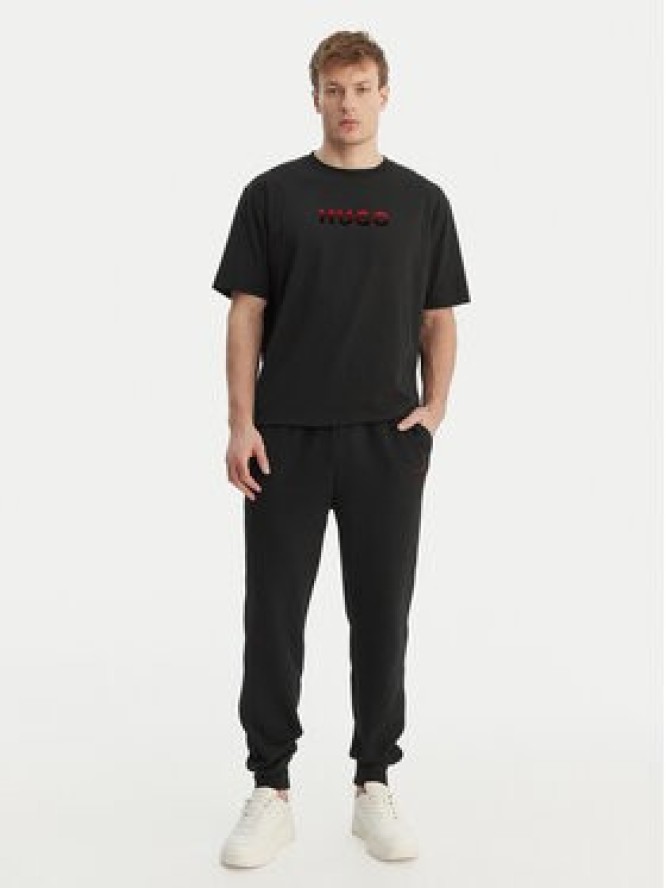 HUGO Spodnie dresowe Atlas 50557004 Czarny Regular Fit
