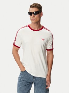 adidas T-Shirt Drop Needle 3 Stripes Tee KS7449 Biały Regular Fit