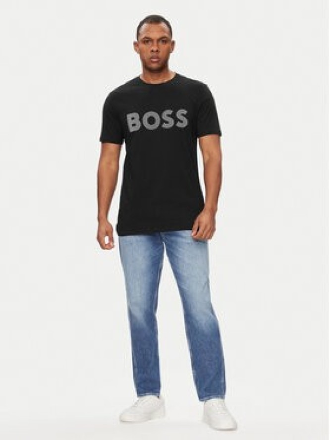 Boss T-Shirt Teebossrete 50495719 Czarny Regular Fit