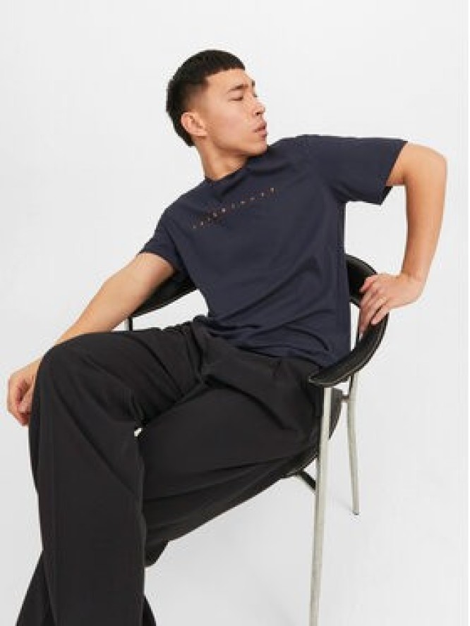 Jack & Jones T-Shirt Star 12234746 Granatowy Relaxed Fit