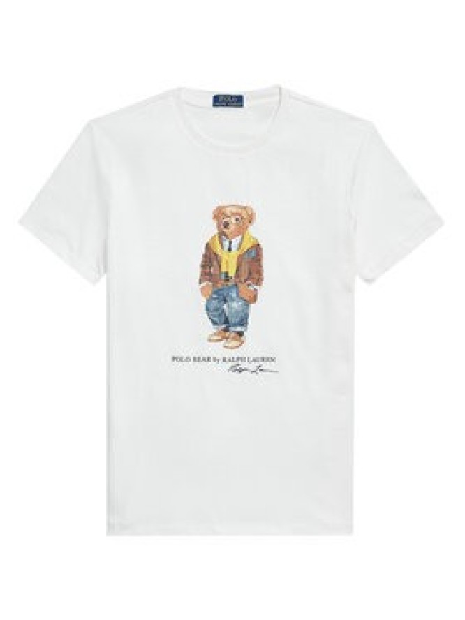 Polo Ralph Lauren T-Shirt 710P07346001 Biały Regular Fit