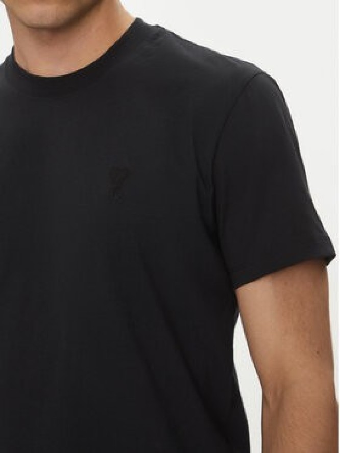 AMI Paris T-Shirt BFUTS003.724 Czarny Regular Fit