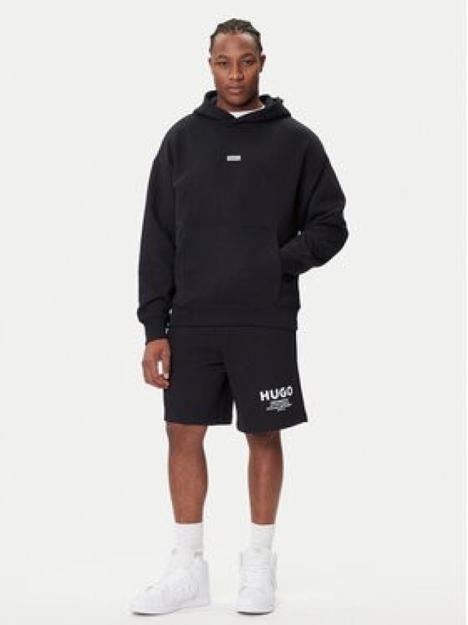 HUGO Bluza Nazardo 50510724 Czarny Loose Fit