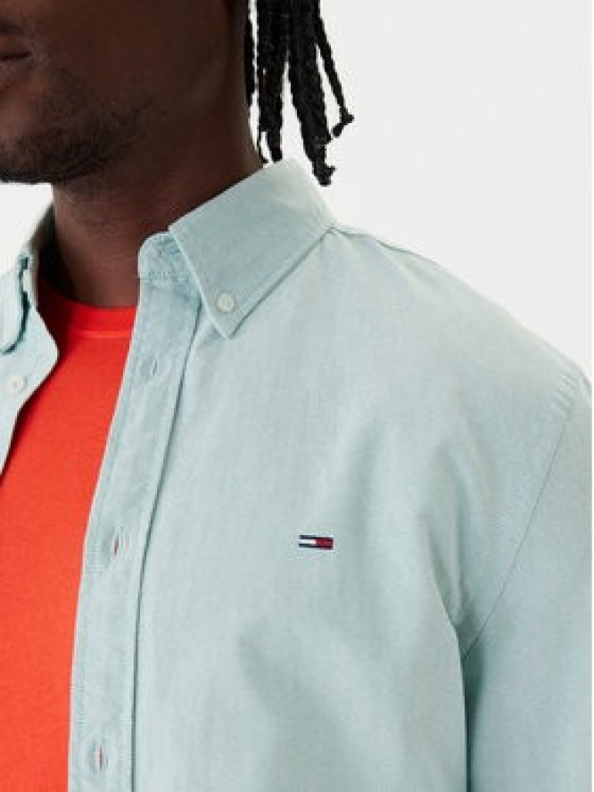 Tommy Jeans Koszula DM0DM21298 Zielony Regular Fit