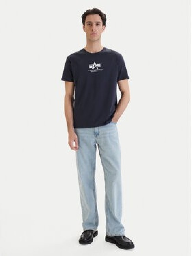 Alpha Industries T-Shirt Basic 118533 Granatowy Regular Fit