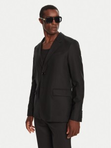 AMI Paris Marynarka HBV008.WV0044 Czarny Regular Fit