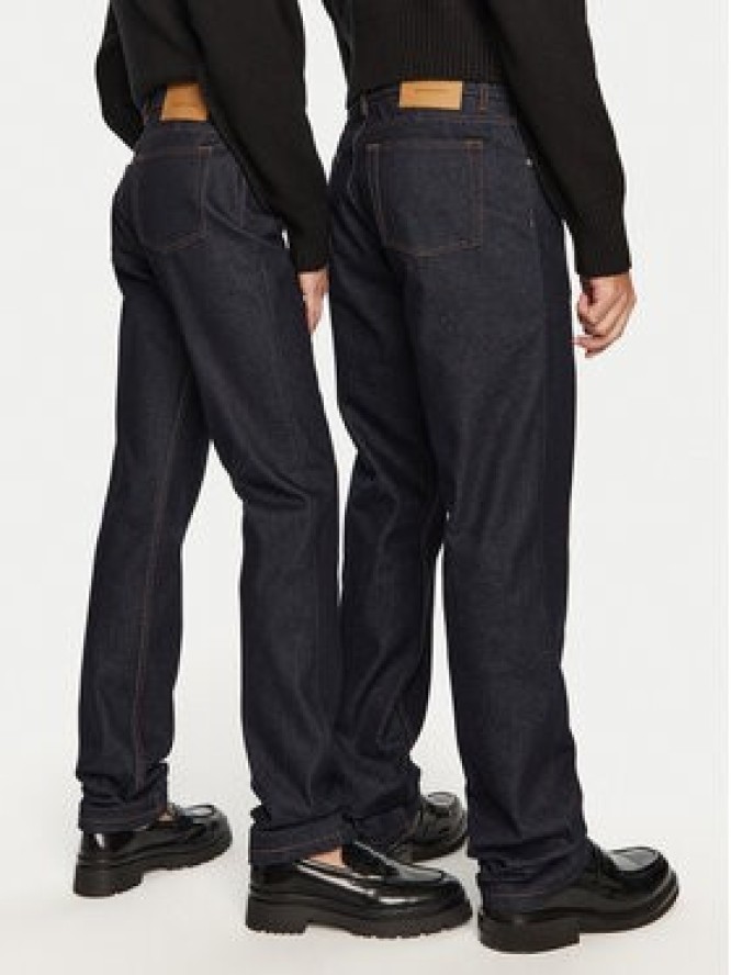 AMI Paris Jeansy HTR001.DE0011 Granatowy Regular Fit