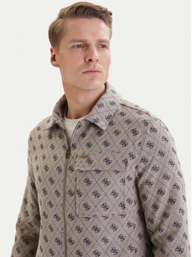 Guess Kurtka przejściowa M6GL05 W1661 Beżowy Classic Fit