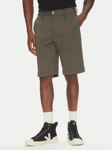 Lindbergh Szorty materiałowe 30-506062 Zielony Regular Fit