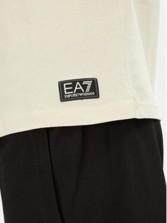 EA7 Emporio Armani T-Shirt 7M000138 AF10375 U1079 Écru Regular Fit