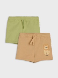 Szorty 2 pack - brązowy