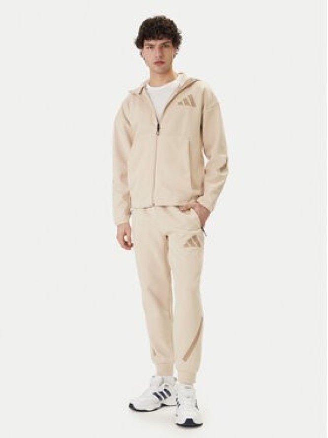 adidas Spodnie dresowe Z.N.E. KE4684 Beżowy Regular Fit