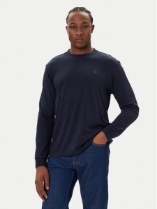 Calvin Klein Jeans Longsleeve Easy LV04RD247G Granatowy Regular Fit