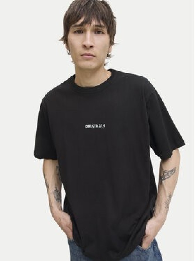 Jack & Jones T-Shirt Meadows Minimal 12283630 Czarny Loose Fit
