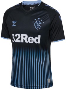 hummel T-shirt S/S Rangers FC Away 19/20 z poliestru – BLACK