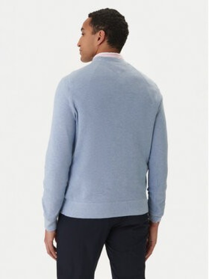 Tommy Hilfiger Sweter Essential MW0MW36347 Błękitny Regular Fit