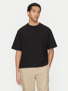 Jack & Jones T-Shirt Manchester 12275656 Czarny Cropped Fit