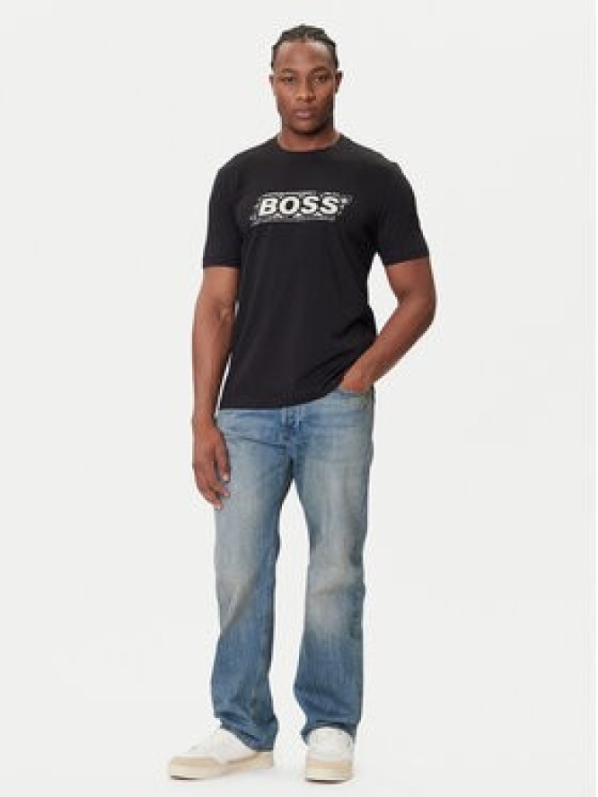 BOSS T-Shirt Te_Wheel 50546381 Czarny Regular Fit
