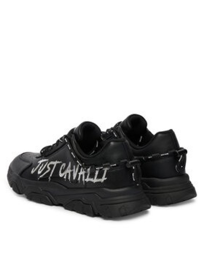 Just Cavalli Sneakersy 80QA3SH1 ZPC21 Czarny