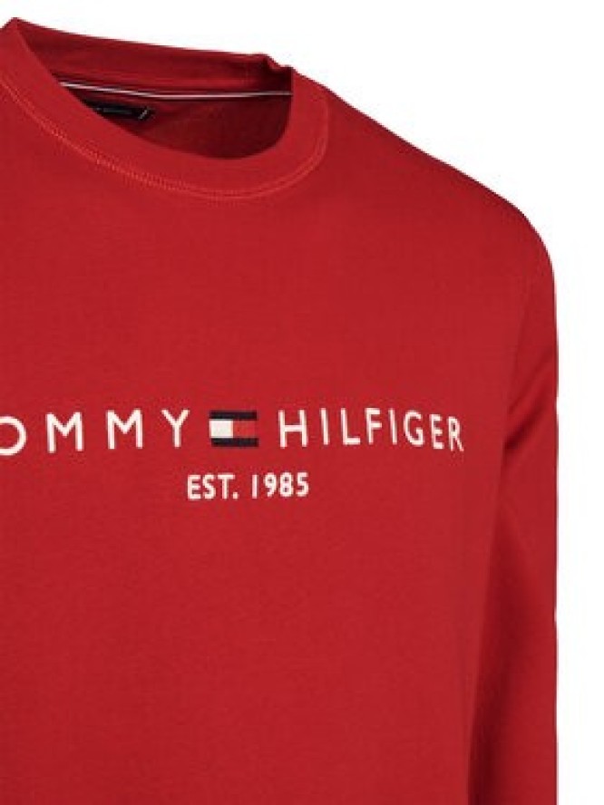 Tommy Hilfiger Bluza Logo MW0MW11596 Czerwony Regular Fit