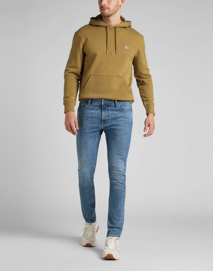 LEE MALONE MĘSKIE SPODNIE JEANSOWE SMOKEY INDIGO L736BKDG 112322022