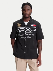 Tommy Hilfiger Koszula F1 Movie Racing MW0MW41376 Czarny Regular Fit