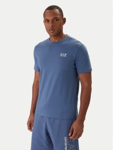 EA7 Emporio Armani T-Shirt 8NPT25 PJVPZ Granatowy Regular Fit