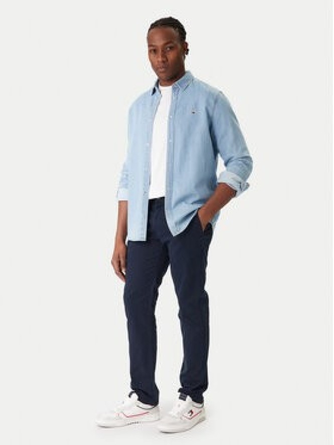 Tommy Jeans Spodnie materiałowe DM0DM22404 Granatowy Regular Fit