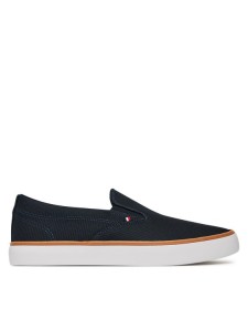 Tommy Hilfiger Tenisówki Th Hi Vulc Core Low Ii Slipon FM0FM05514 Granatowy