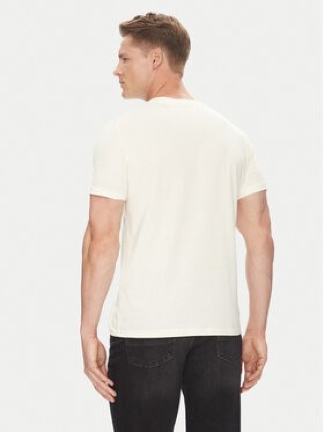 Mustang T-Shirt Austin 1016483 Beżowy Regular Fit