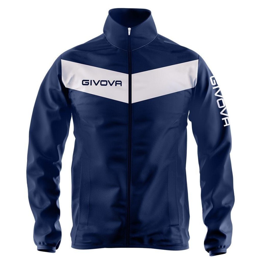 Kurtka sportowa Givova Rain Blue-bianco Blue